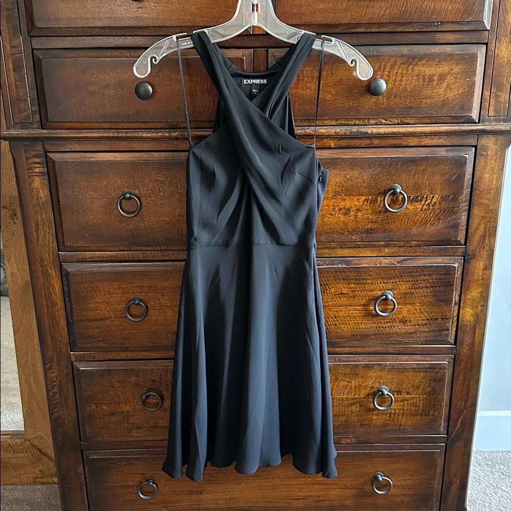 Express Black Halter Sundress Cocktail